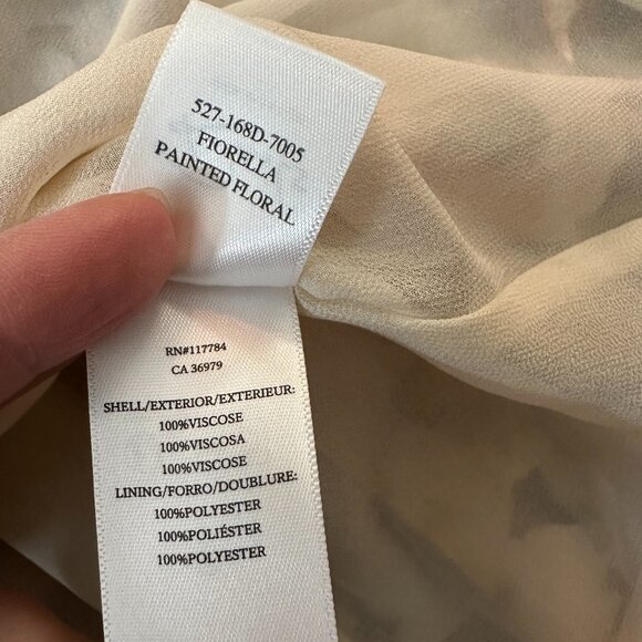 Rails Fiorella Painted Floral Dress Flowy Chiffon Women's XL - Picture 6 of 6